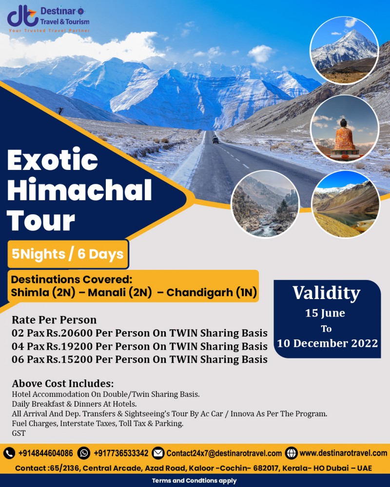 Exotic Himachal Tour 5 Nights/6 Days