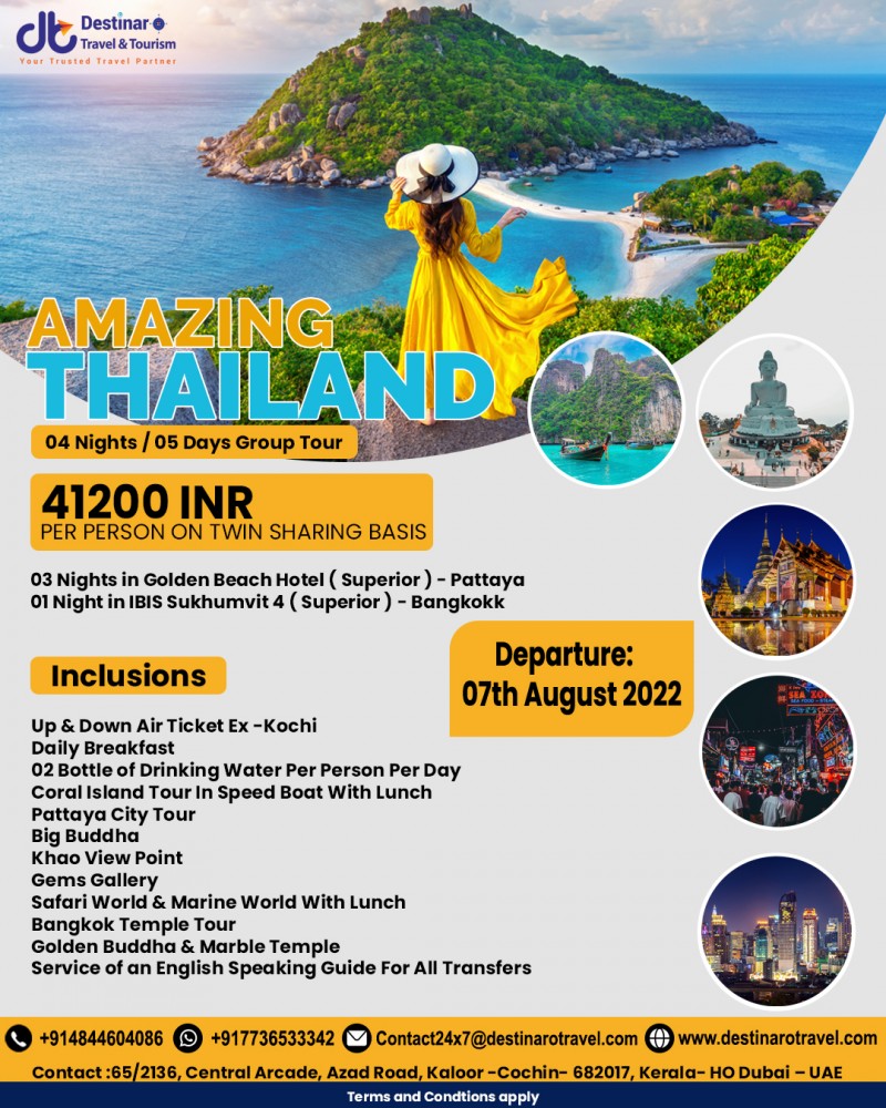 Amazing Thailand 4 Nights / 5 Days Group Tour